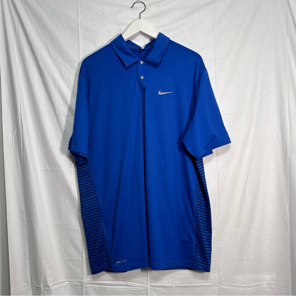 Nike Tiger Woods collection golf polo size large dry fit